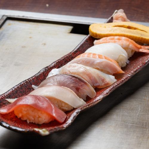 本日の寿司8貫盛り合わせ