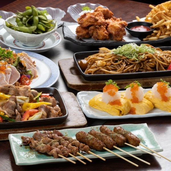【鉄板で楽しむ満足コース】2時間飲み放題付き！うおしん鉄板コース全8品