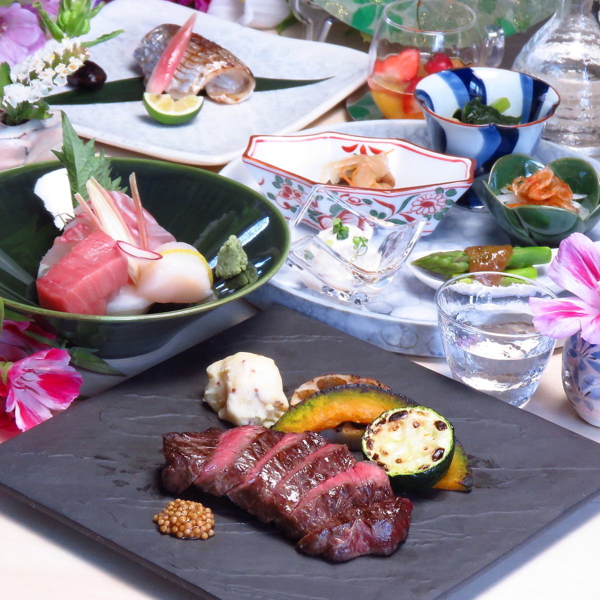 Exquisite Japanese cuisine prepared by the former head chef of Shinjuku Prince Hotel!