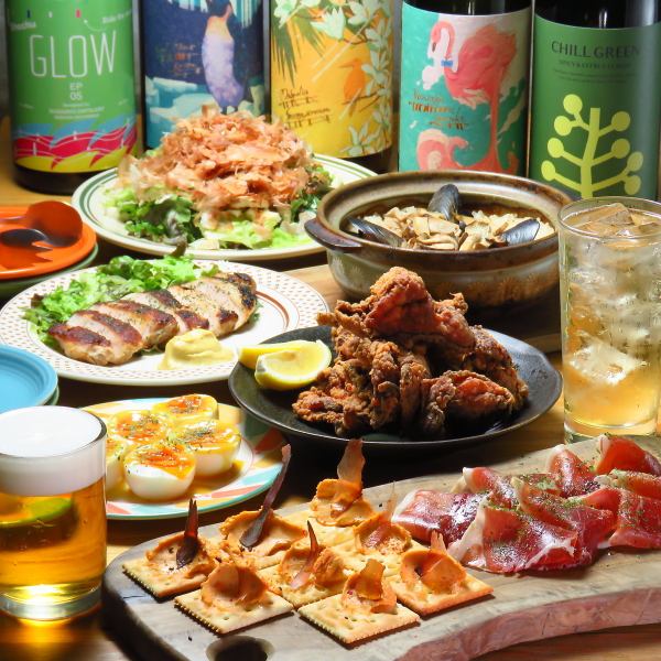 【飲み会、宴会にも】目玉のローストポークなどが楽しめるコースが2980円（税込）～、＋1500円で飲み放題も