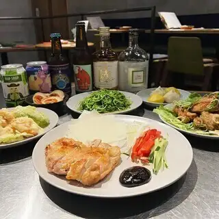 ［お席2時間］看板メニューチキンダックも楽しめる、創作中華コース(2時間飲み放題付)