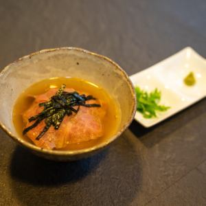 Beef shabu-shabu with tea