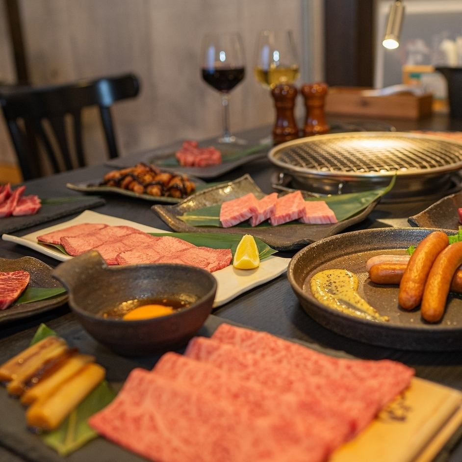 焼肉ランチに飲み放題+2000円(税込)を付けて優雅なひとときを★