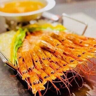 【ランチ《限定10食》】濃厚出汁で食す!!赤海老しゃぶしゃぶランチ 3,500円