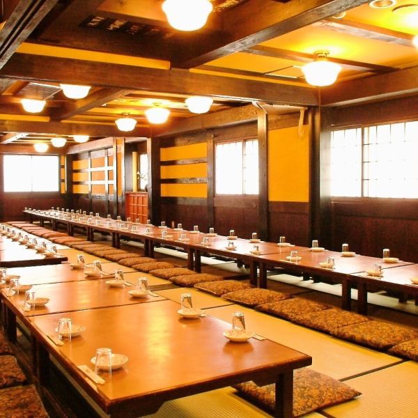 [Charters are also welcome ◎ Up to 150 people] The 3rd and 4th floors are large banquet halls for tatami rooms! Feel free to use them as seats that are perfect for student parties and corporate banquets. Please contact us and make a reservation.