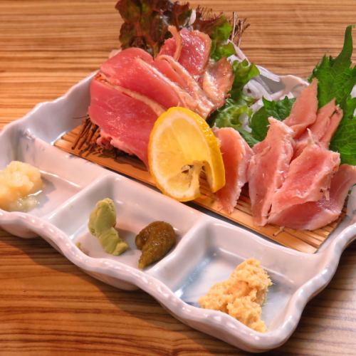 鮮度◎地鶏タタキの盛合せ