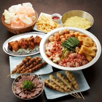 【イチ押しの選べる鍋コース 大阪から辛鍋】全8品＋2時間飲み放題【ビールあり】
