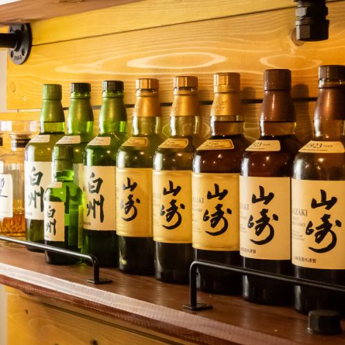 ウイスキー・焼酎が豊富◎