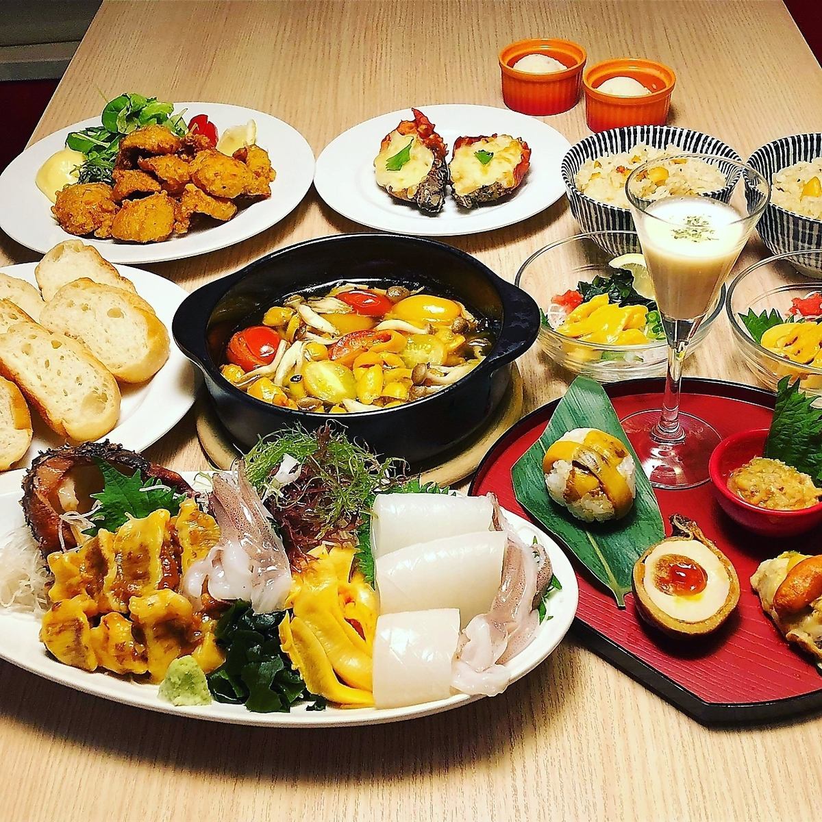 We offer many courses with all-you-can-drink options! Recommended for all kinds of parties.