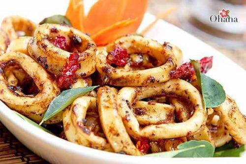 Stir-fried squid with pepper