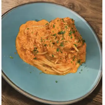 ズワイガニのトマトクリーム