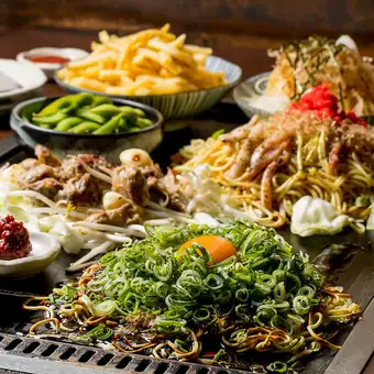 花たぬき贅沢鉄板宴コース5900円(飲み放題付き)