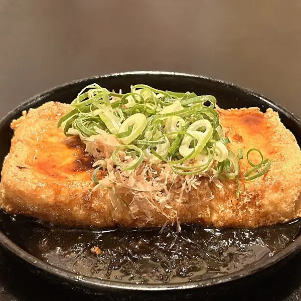 自家製厚揚げの鉄板焼き！！