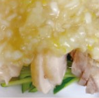 鶏肉ねぎ油ソース