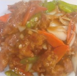 揚げ豚肉醤油炒め