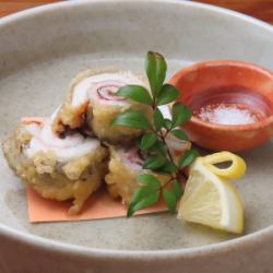 太刀魚の梅しそロール天ぷら