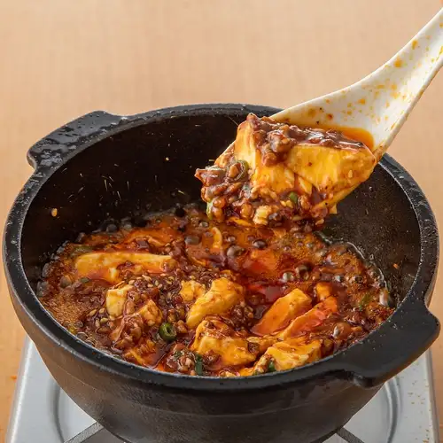 Sichuan style iron pot mapo tofu