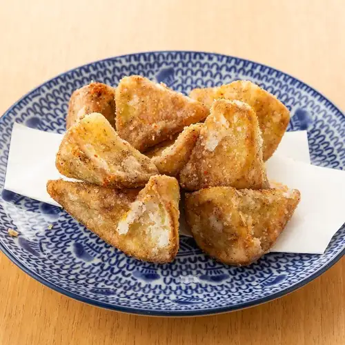 Deep-fried eggplant with sansho pepper