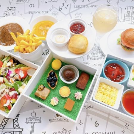 アフタヌーンティー 乾杯ドリンク付!ソフトドリンク飲み放題 120分制( LO15分前)