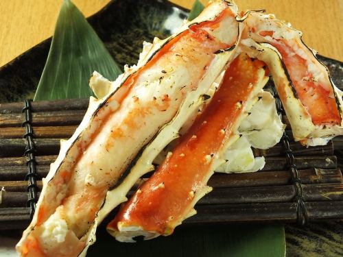 たらばがにの炙り焼き