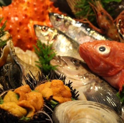 新鮮な魚介がいっぱいです。