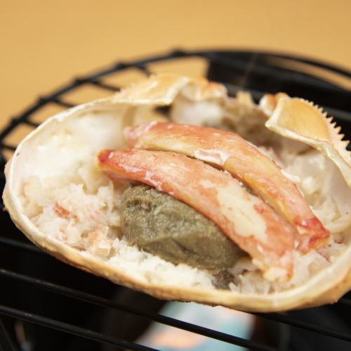帆立バター醤油焼き/ズワイガニ味噌甲羅焼