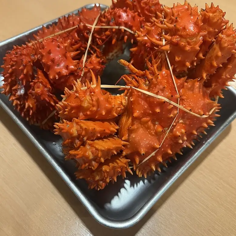 根室産　花咲カニ（500g）サイズの姿盛り
