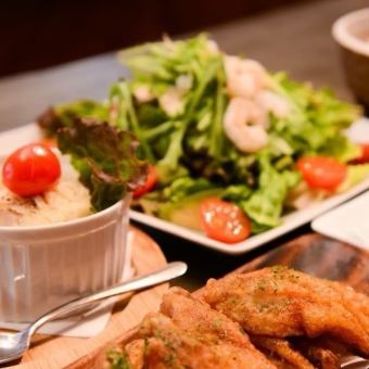 【プレミアムプラン】お料理9品 90分 瓶ビール・生ホッピー・生スパークリング付き 5000円(税込)