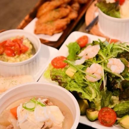 【プレミアムプラン】お料理10品150分 瓶ビール・生ホッピー・生スパークリング付き6000円(税込)