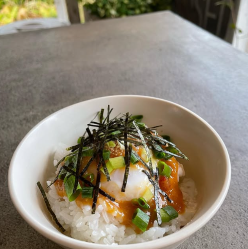 半熟卵かけごはん