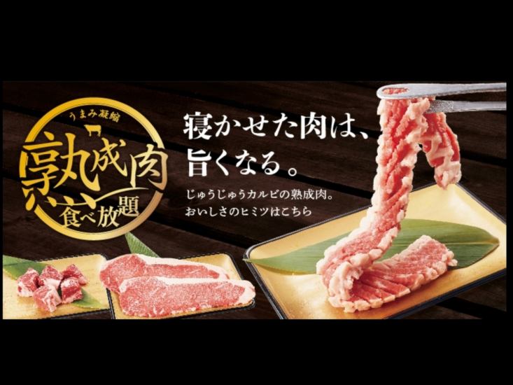 All-you-can-eat course ★ You can enjoy ripened meat on all courses ♪