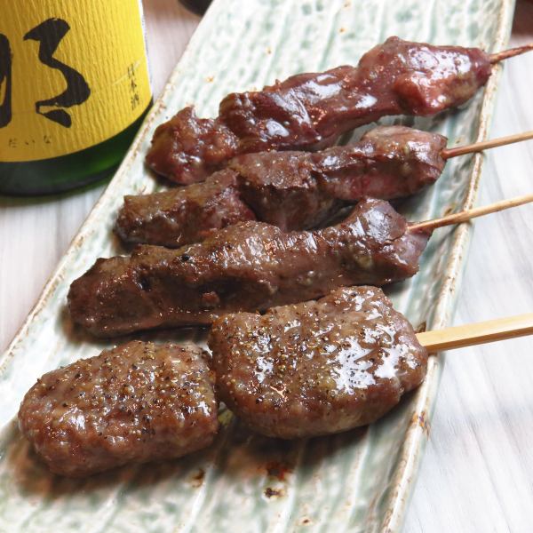 【鹿料理：串焼き各種】初めての方にもおすすめな部位もございます◎