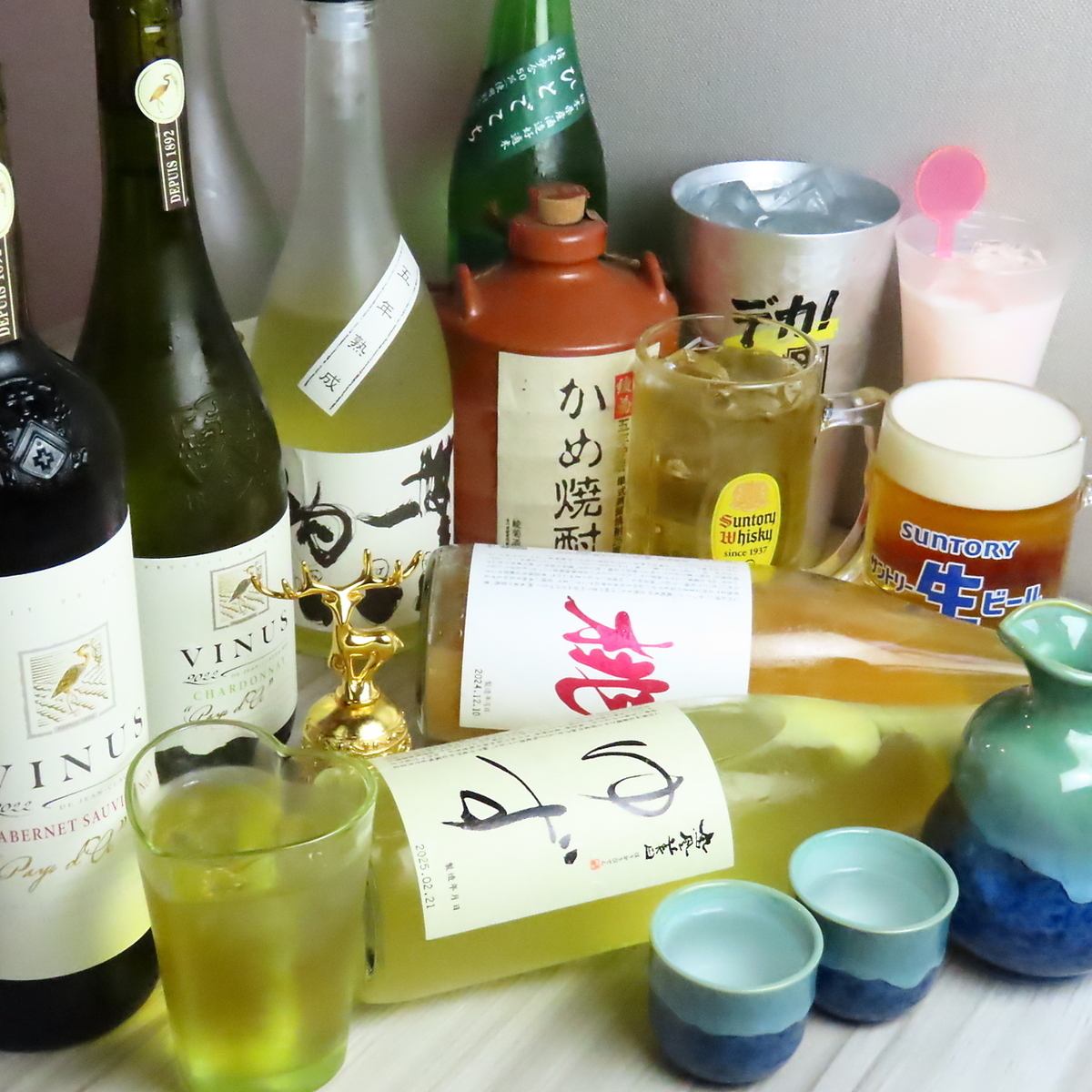 생맥주를 포함한 음료 무제한 메뉴 있음! 120 분 충분히 즐길 수 있습니다 ◎