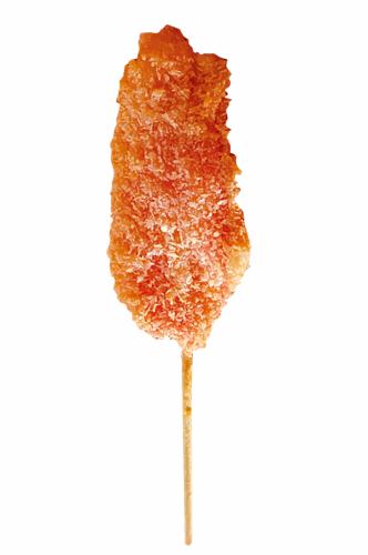 Deep-fried pickled ginger skewers