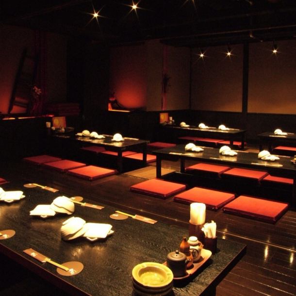[Recommended for banquets] A private room with horigotatsu (sunken kotatsu table) for large parties.Have a banquet in a calm Japanese space.A maximum of 80 people can be accommodated in the private banquet room!!It is recommended not only for company gatherings, but also for various occasions such as private use!