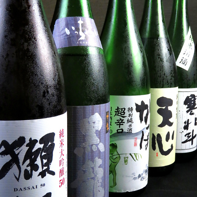 Courses over 5,500 yen include premium all-you-can-drink, including premium sake!