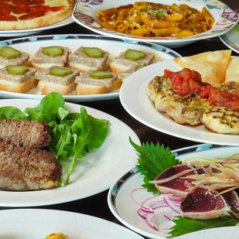 【飲み放題付き】《和洋プラン》握り寿司3種や特選牛ステーキ等5500円(クーポン利用で5000円)