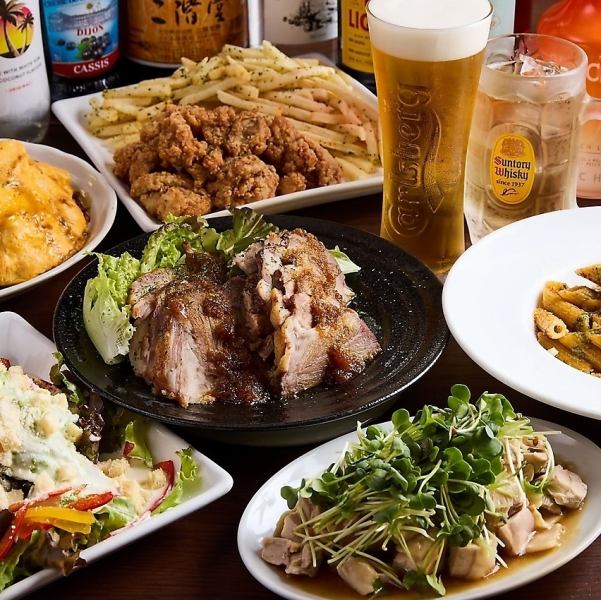 お料理7品+２時間飲み放題付きプラン