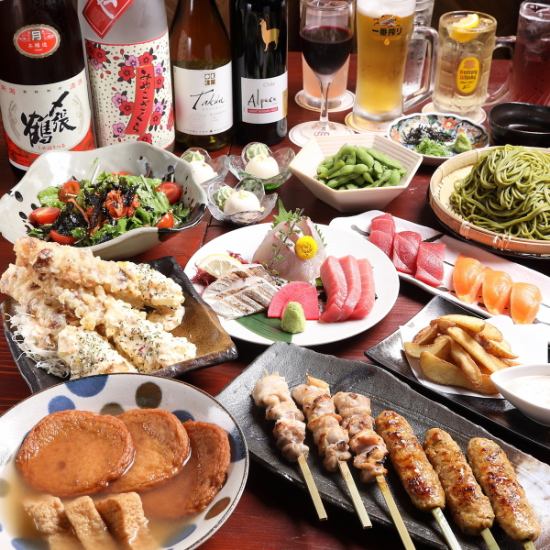 ≪金町駅すぐ≫高級感のある落ち着いた店内で、寿司や焼き鳥に美酒をゆったり堪能◎