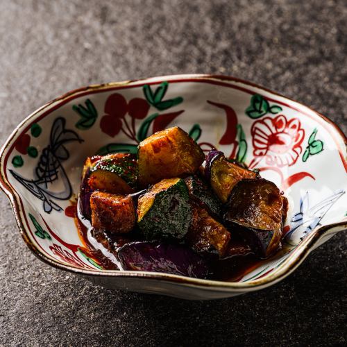 那須とズッキーニの麻辣炒め