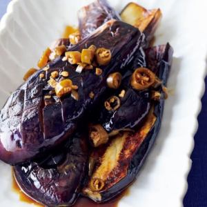 徳島産焼きナスポン酢