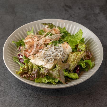 Tofu and Whitebait Salad