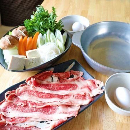 [Entertainment, dinner parties, banquets] Miyazaki beef shabu-shabu course with oden broth + 3 hours all-you-can-drink (total of 9 dishes) 7,800 yen