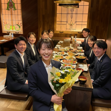【花束で贈る送別会】思い出に残る、主役感動プラン♪120分飲み放題付5,500円