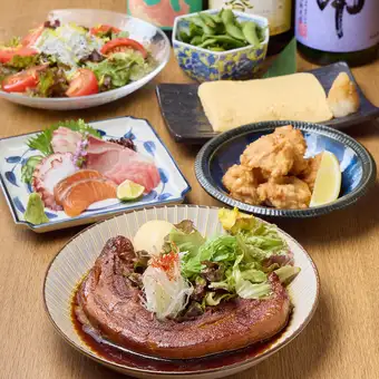 《2時間飲み放題付》【各種宴会に】「名物トロ豚角煮」など人気メニューを堪能★4000円(税込)