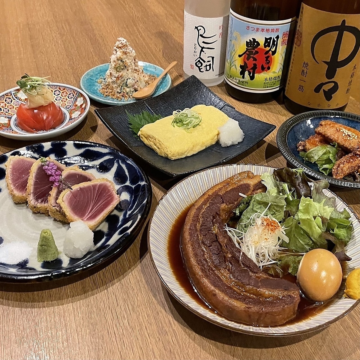 名物★トロ豚角煮含む9品２時間飲み放題付4000円→3500円(税込)