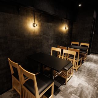 4名様までご案内可能なテーブル席