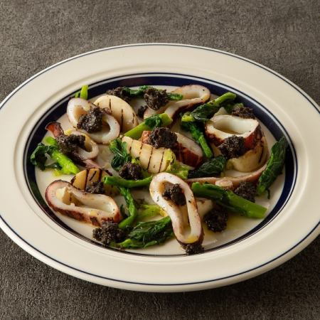 イカと白カブのグリル 冷製仕立て