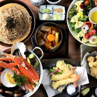 椿“Tsubaki”套餐日式海鮮拼盤和西木燒酒【特產Tempe】2小時可以喝3,980日元