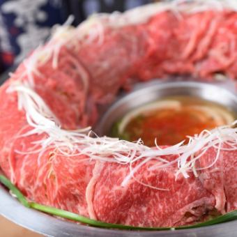 牡丹「ぼたん」コース【世界のブランドA4松坂牛の肉炊き鍋】2時間飲み放題付き5,980円
